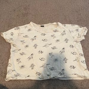Space crop top